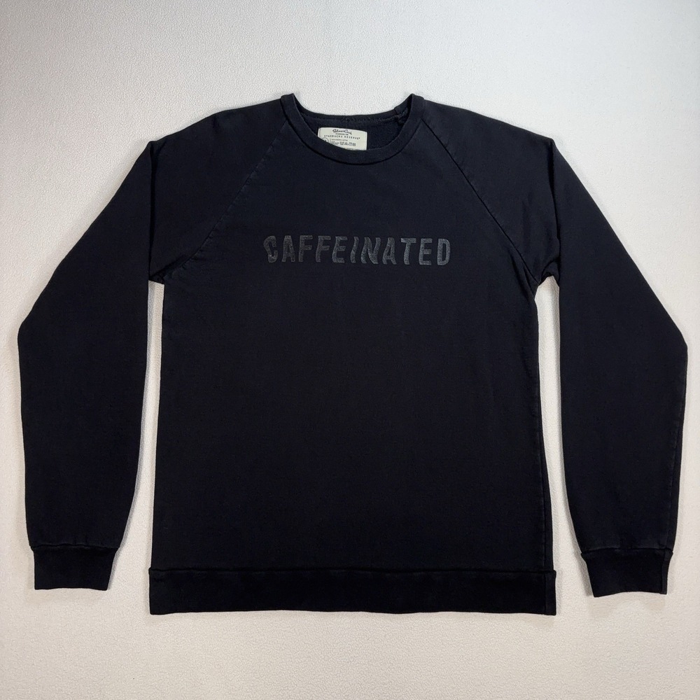 Palmer Cash Starbucks Reserve Sweatshirt Mens M Black Caffeinated Organic Cotton